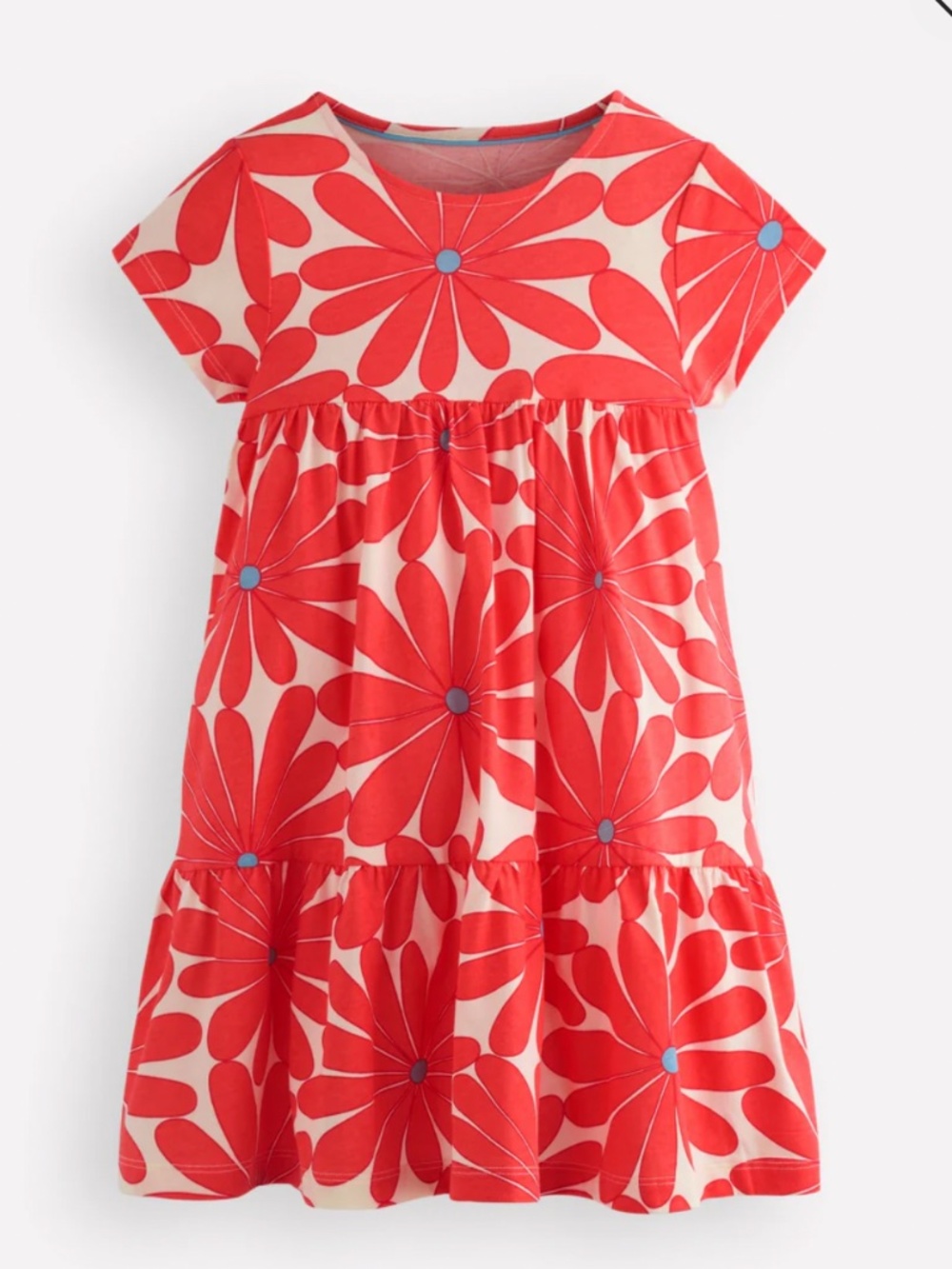 Mini BODEN girls Ariel Girly Jersey Dress - size 5-6 girls